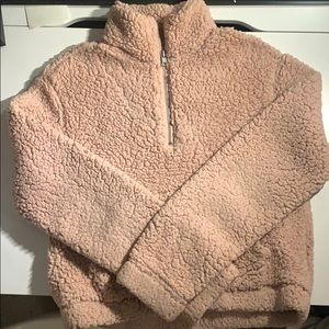 fuzzy garage sweater